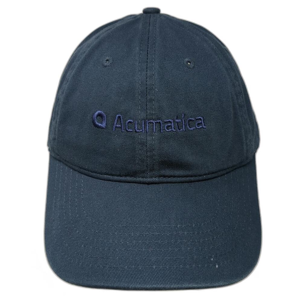 Econscious Baseball Cap Blue One Size Organic Cotton Slideback Acumatica Hat